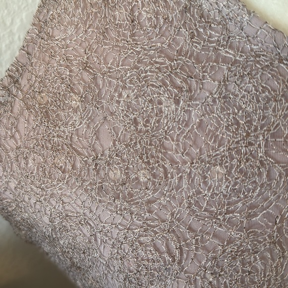 Christopher & Bank Sparkly, Lacy, Taupe Tank Top - Picture 2 of 8